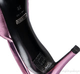 Gucci Criss-cross Metallic Pink Sandals