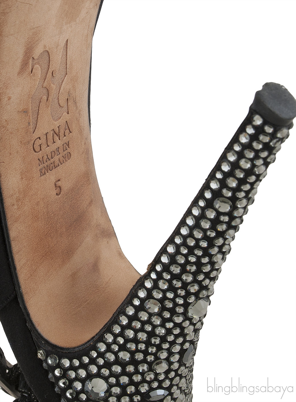 Black Slingback Peep Toe Sandals
