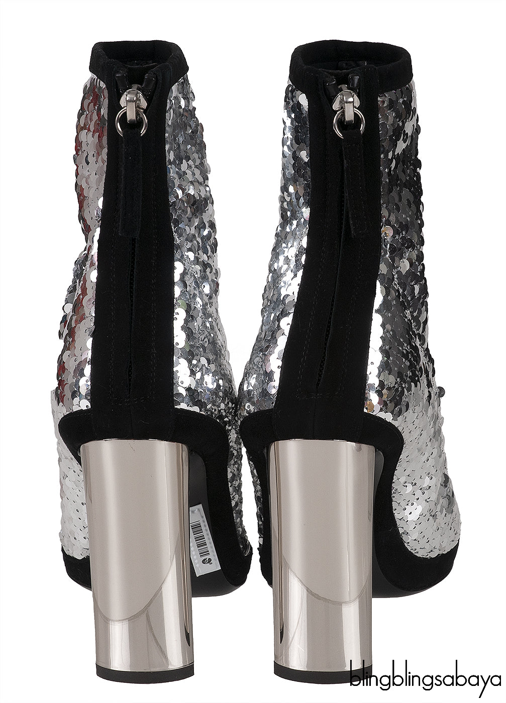 Silver Sequins 105 Bootie