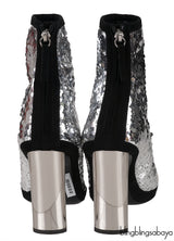 Silver Sequins 105 Bootie