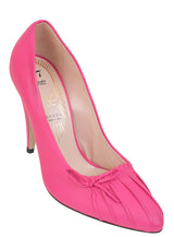 Gucci Bright Fuchsia Nappa Leather Decollete Bow Pumps 37.5