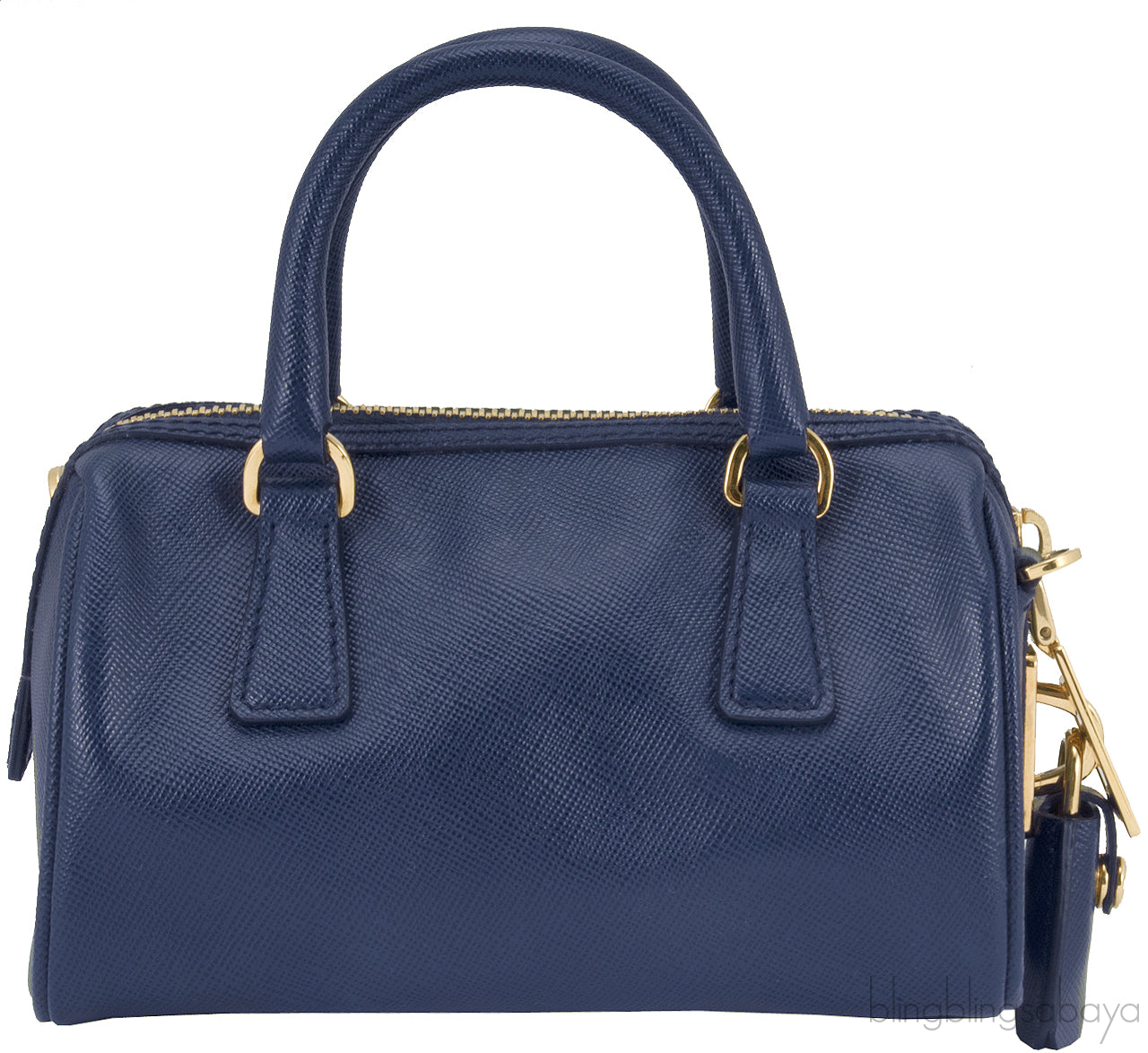 Navy Blue Mini Top Handle Bag