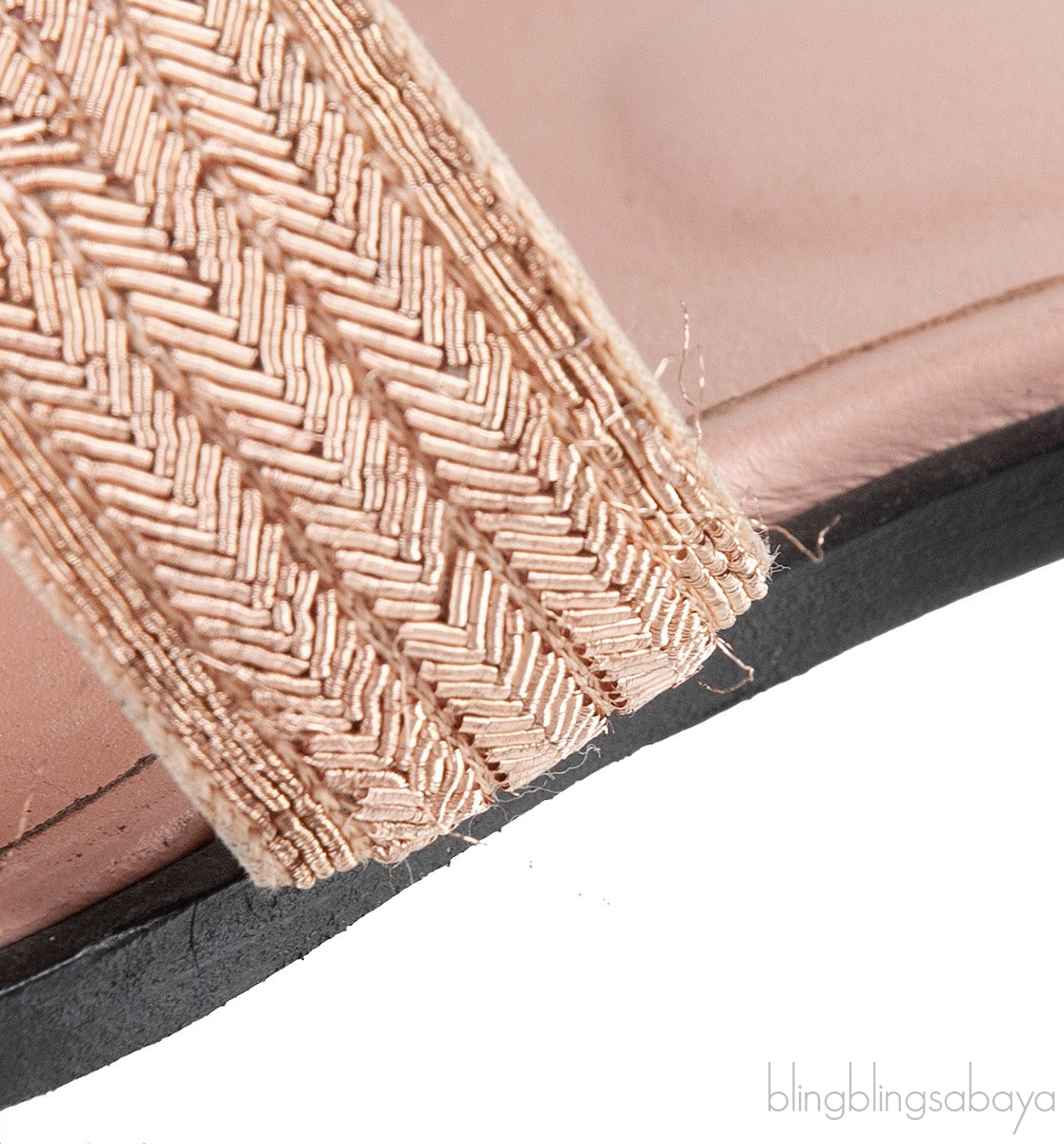 Embroidered Fabric Oran Sandals