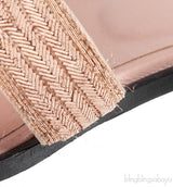 Embroidered Fabric Oran Sandals