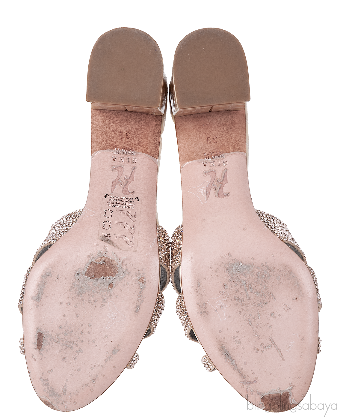 Pink Crystal Croc Embossed Sandals