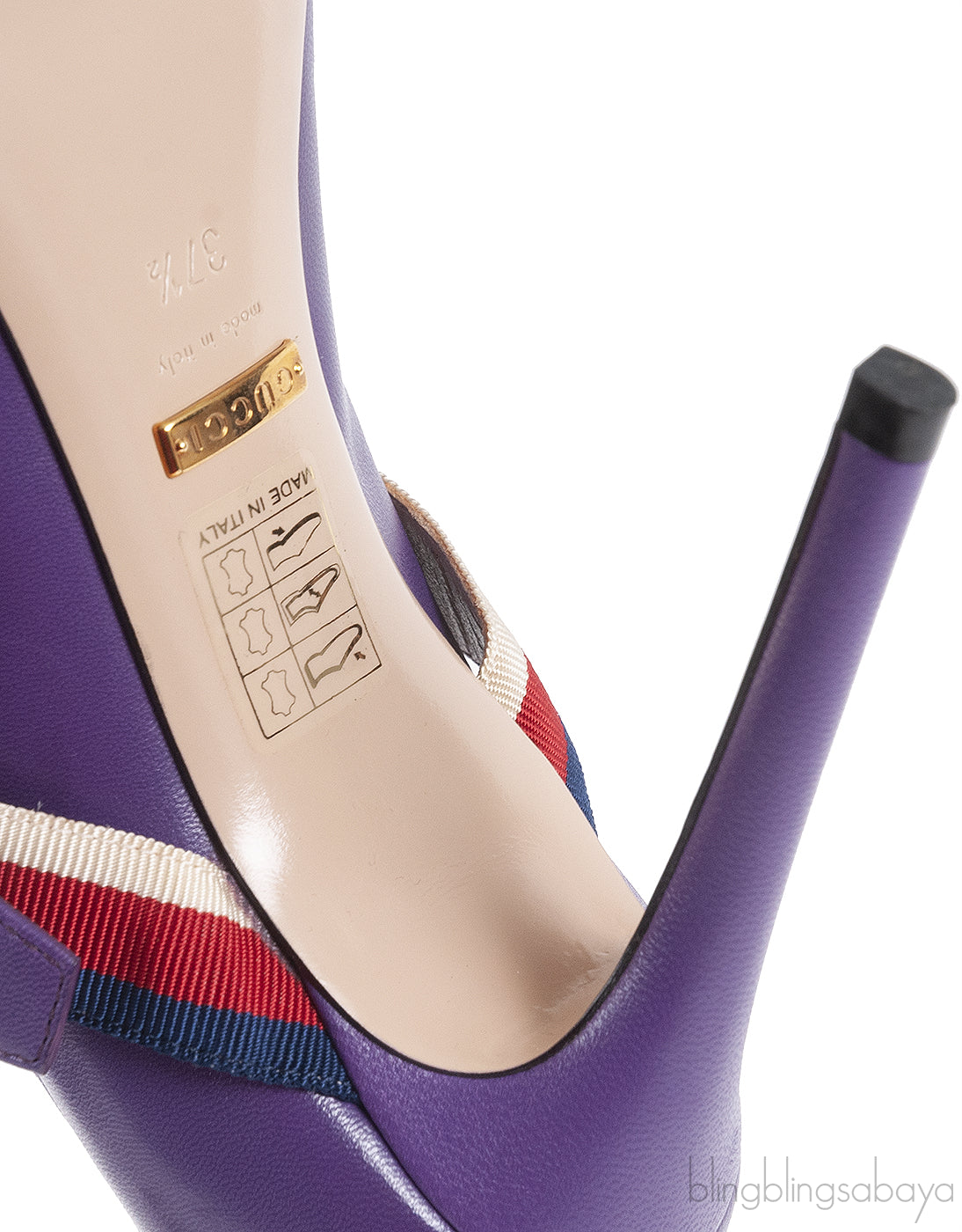 Gucci Purple Sylvie High Heels