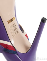 Gucci Purple Sylvie High Heels