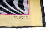 Yellow Zebra Silk Voile Stole