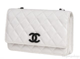 Chanel White Caviar Quilted My Everything WOC Bag
