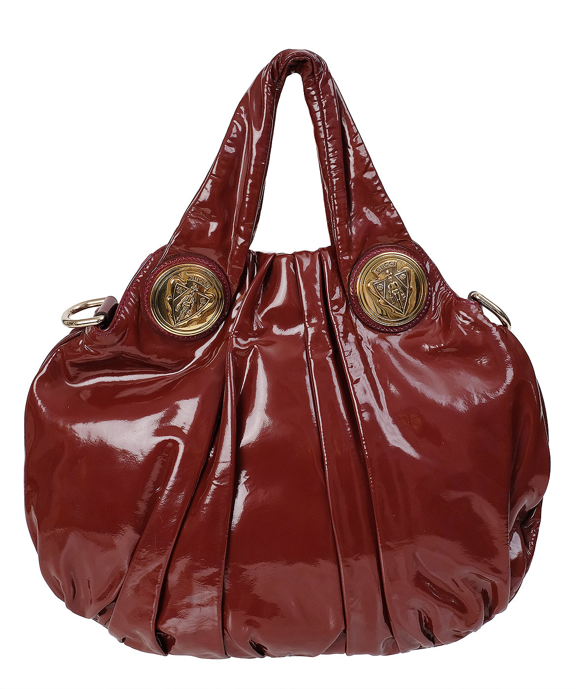 Gucci Hysteria Vintage Patent Leather Hobo Bag