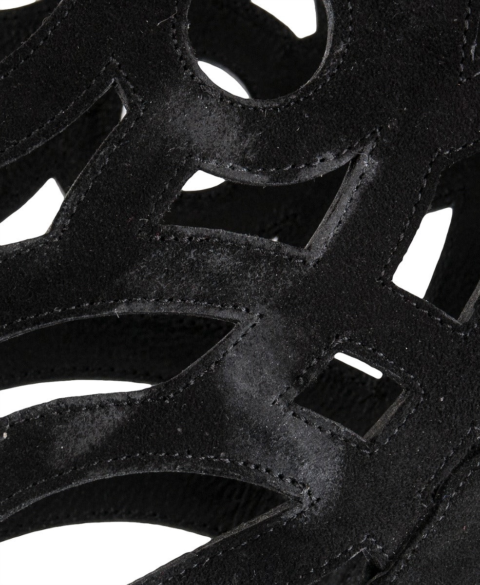 Gabo Laser-cut Suede Knee Boots