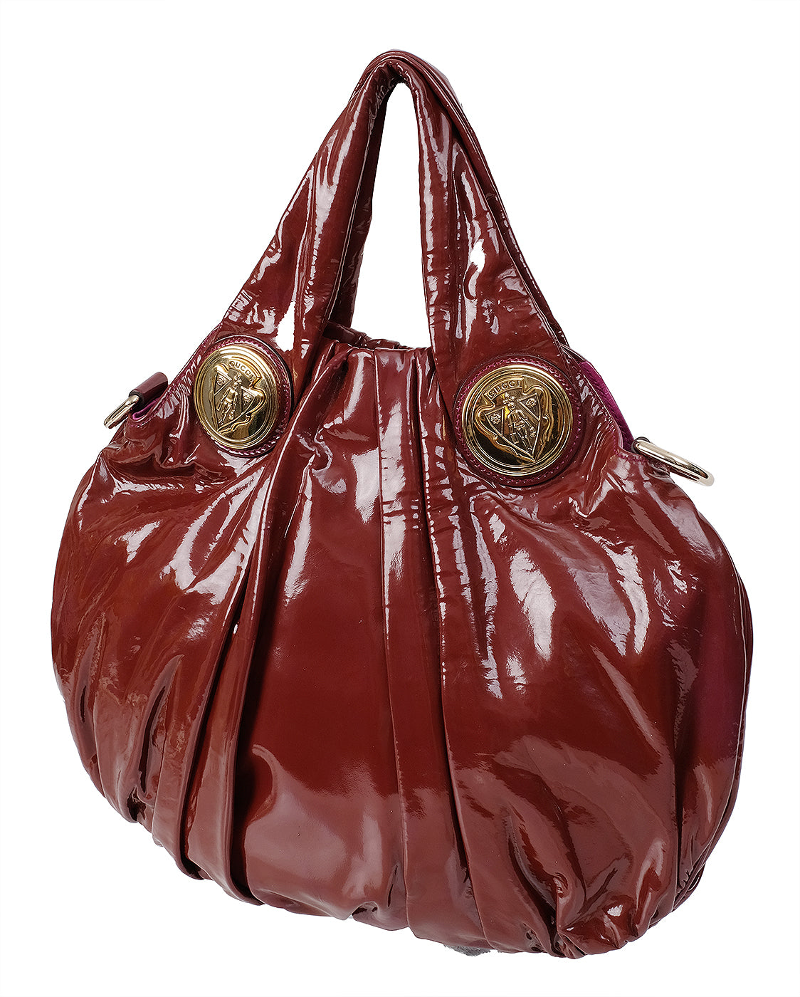 Gucci Hysteria Vintage Patent Leather Hobo Bag