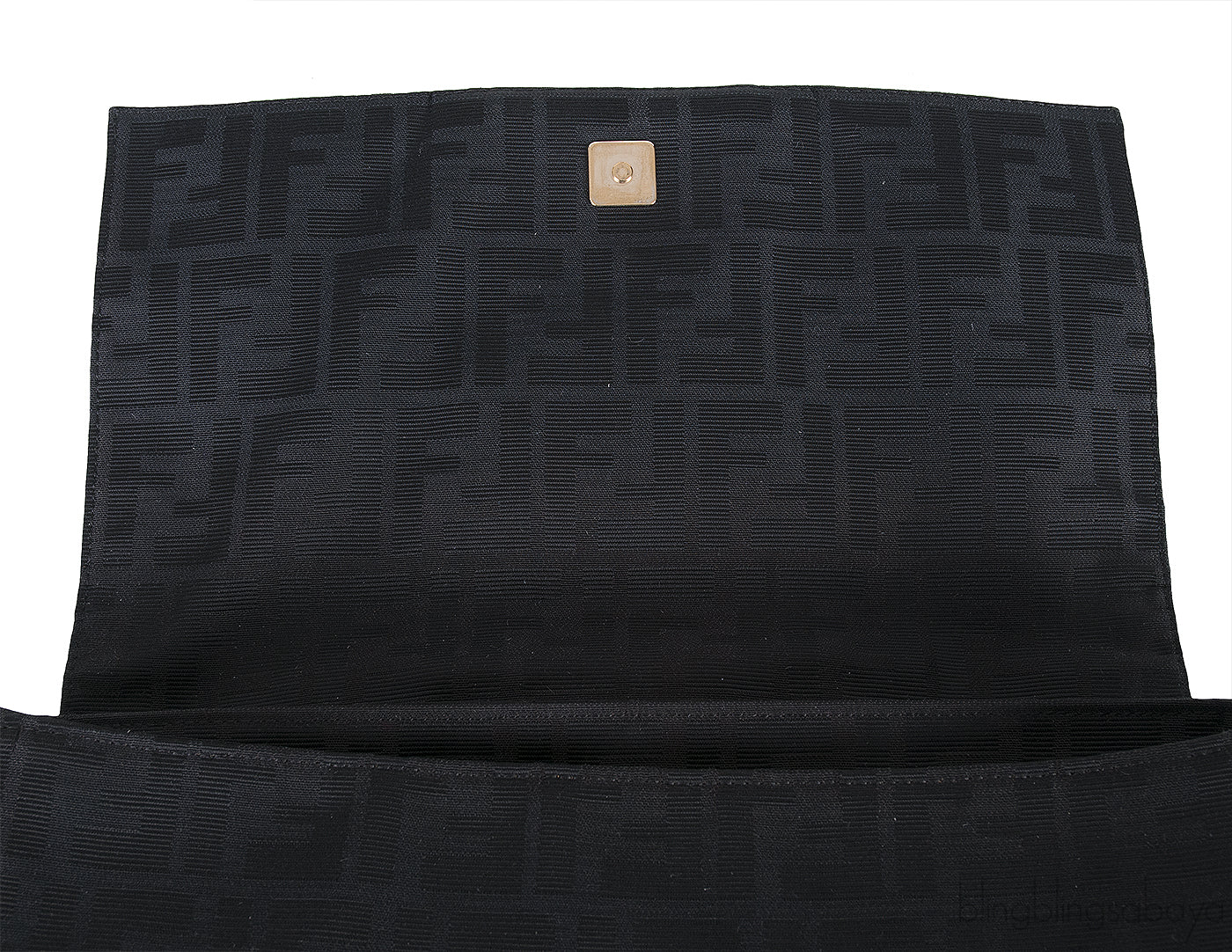 Fendi Zucca Mia Buckle Shoulder Bag