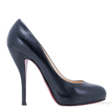 Black Leather Pump