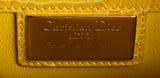 Christian Dior Lady Dior Yellow Mimosa Medium Crocodile GHW