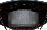 Birkin 35 Brown Patent Porosus GHW