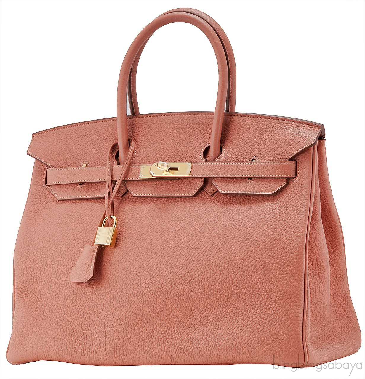 Birkin 35 Rose Tea Taurillon Clem.