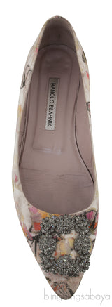 Butterfly Print Hangisi Flat