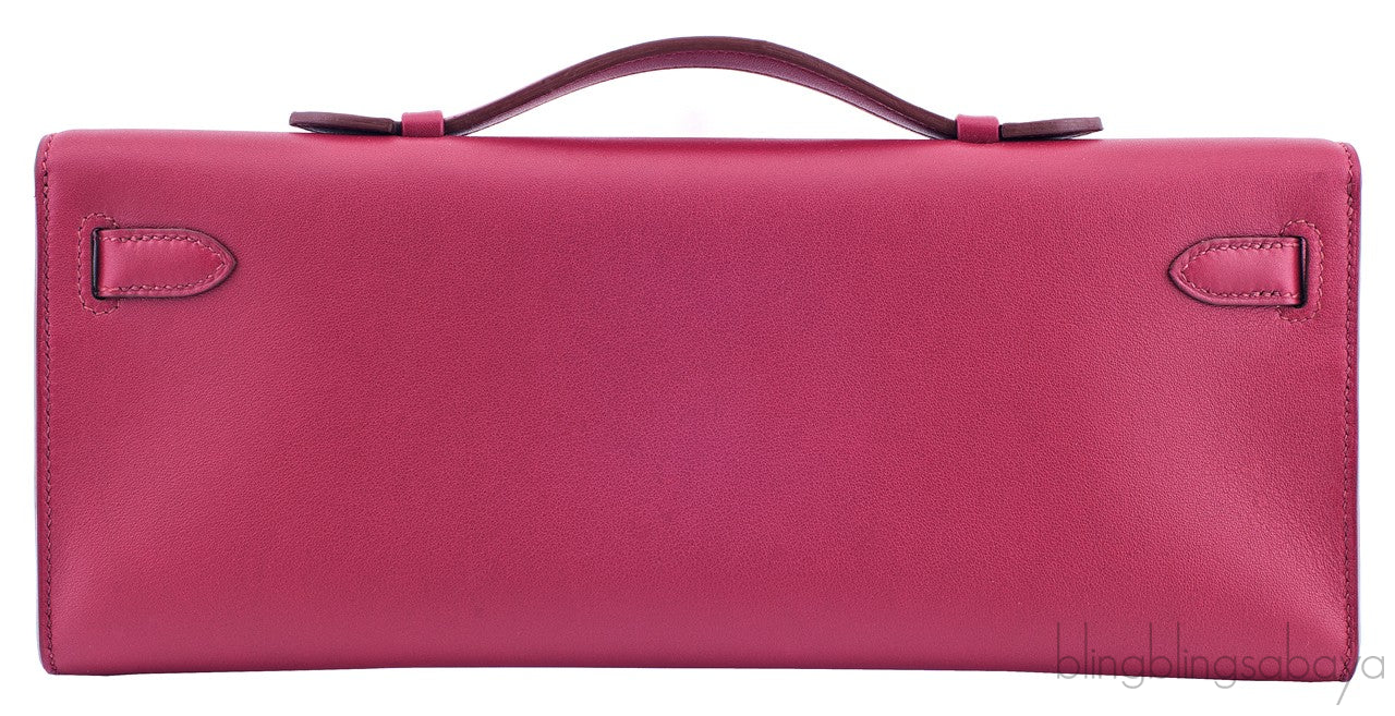 Kelly Cut Red Swift Clutch