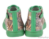 Gucci Green Safari Kids Sneakers