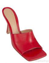 Red Stretch Leather Sandals