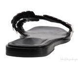 Hermes Oran Black \"Clou de Selle\" Sandals