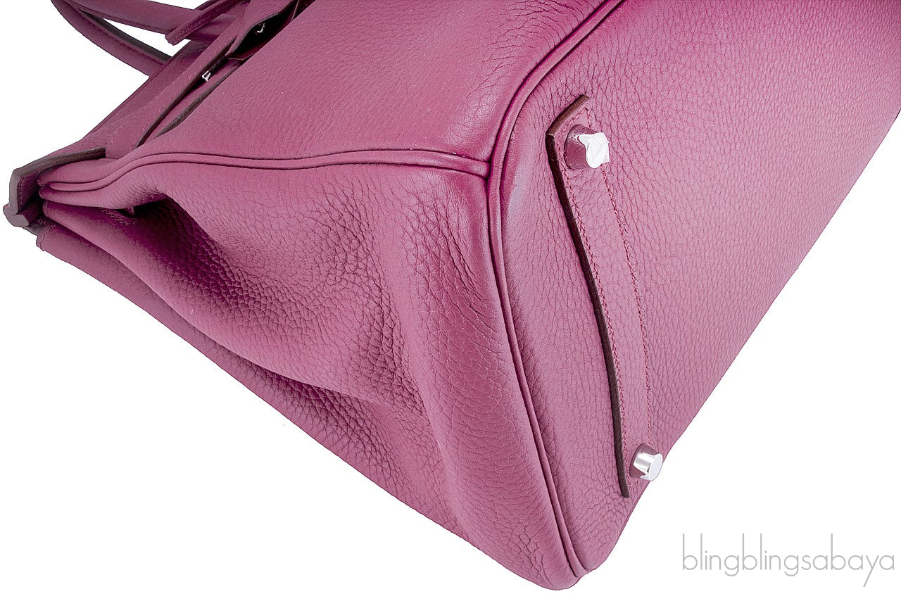 Birkin 35 Bois de Rose Taurillon Clem