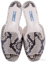 Natural Python Open Toe Slide