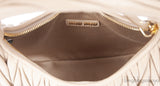 Miu Miu Beige Wander Matellase Nappa Handbag