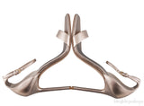 Rose Gold Square Toe Slingback Heels