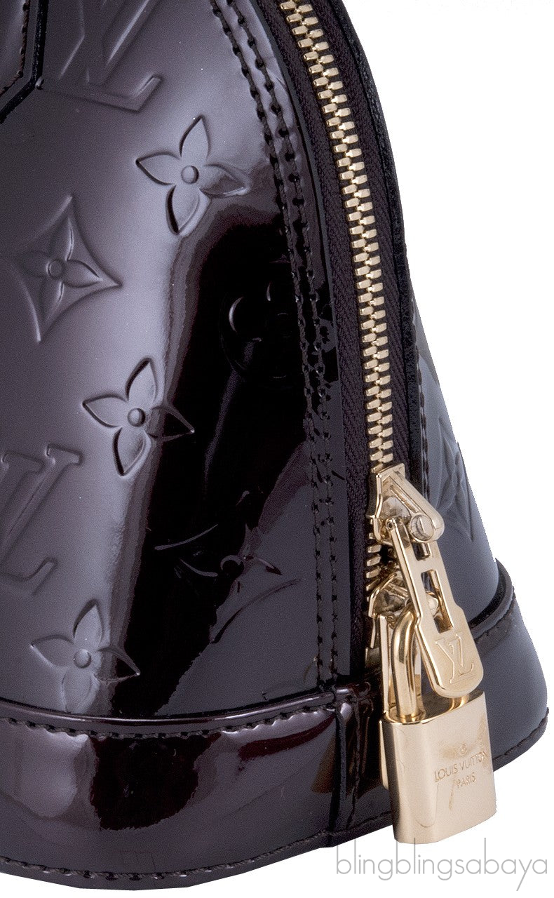 Alma BB Monogram Vernis Amarante