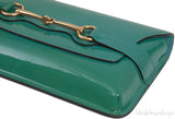 Gucci Bright Bit Green Patent Clutch