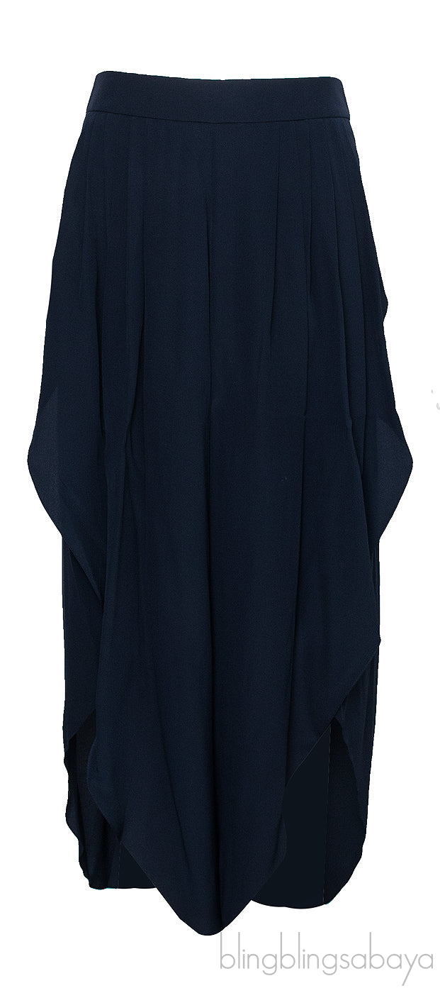 Pleated Asymmetric Trouser