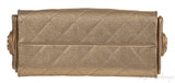 Chanel 25 Mini Gold Metallic Grained Leather GHW