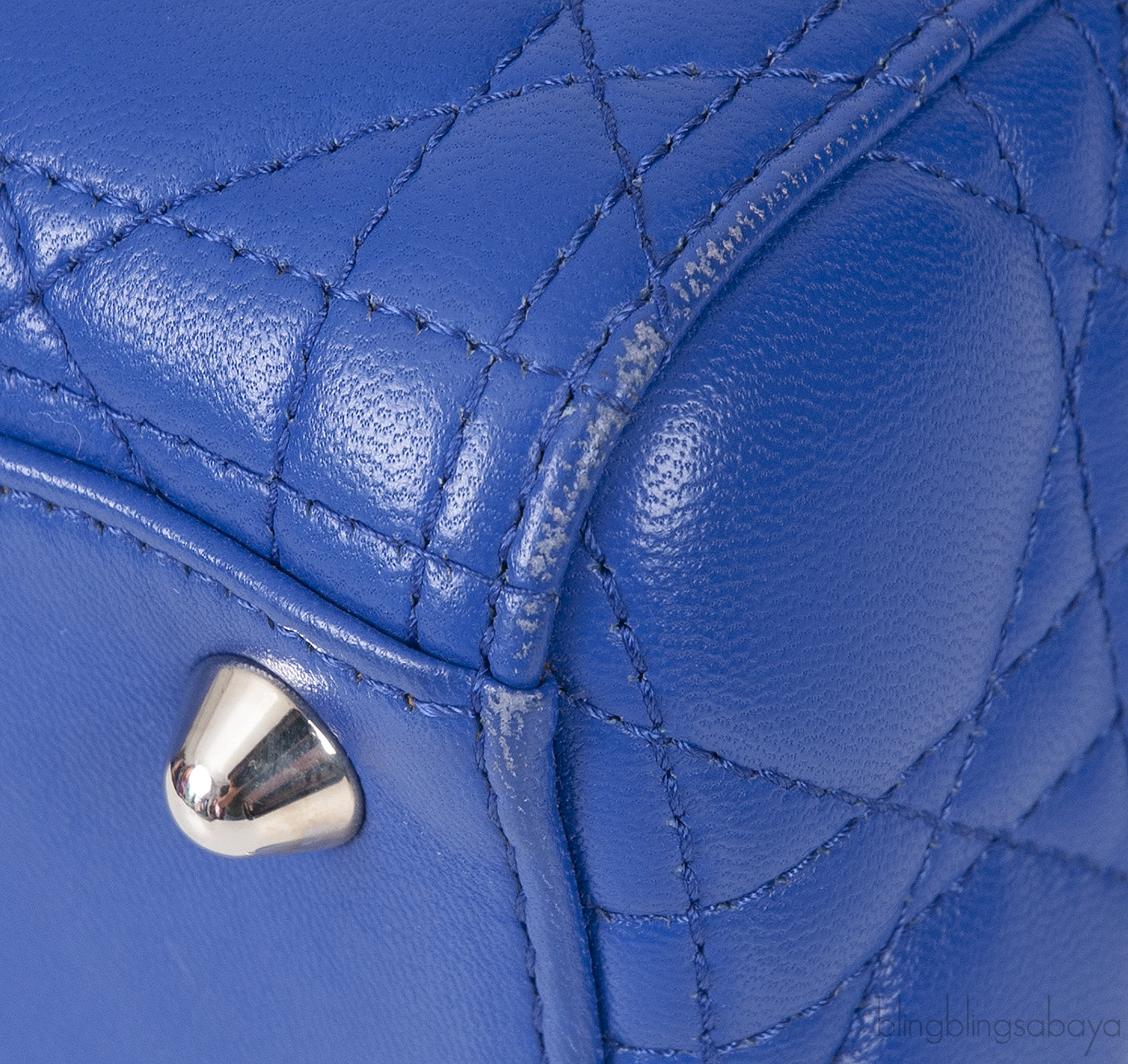 Lady Dior Large Iris Quilted Bag