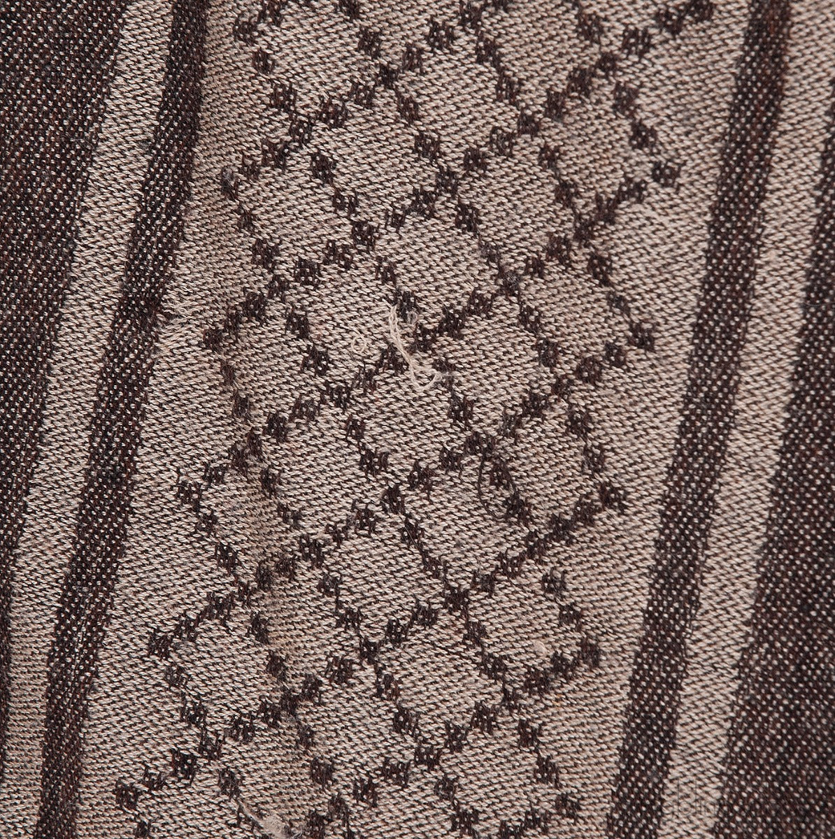 Gucci Fox Trimmed GG Patterned Stole