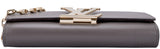 Taupe Chain Louise Clutch Bag