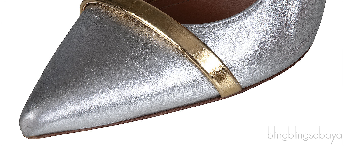 Silver & Gold Pointed Toe Heels