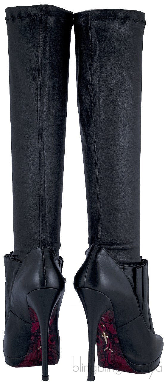 Black Leather Boots