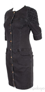 Black Denim Mini Dress
