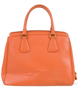 Papaya Parabole Saffiano Bag