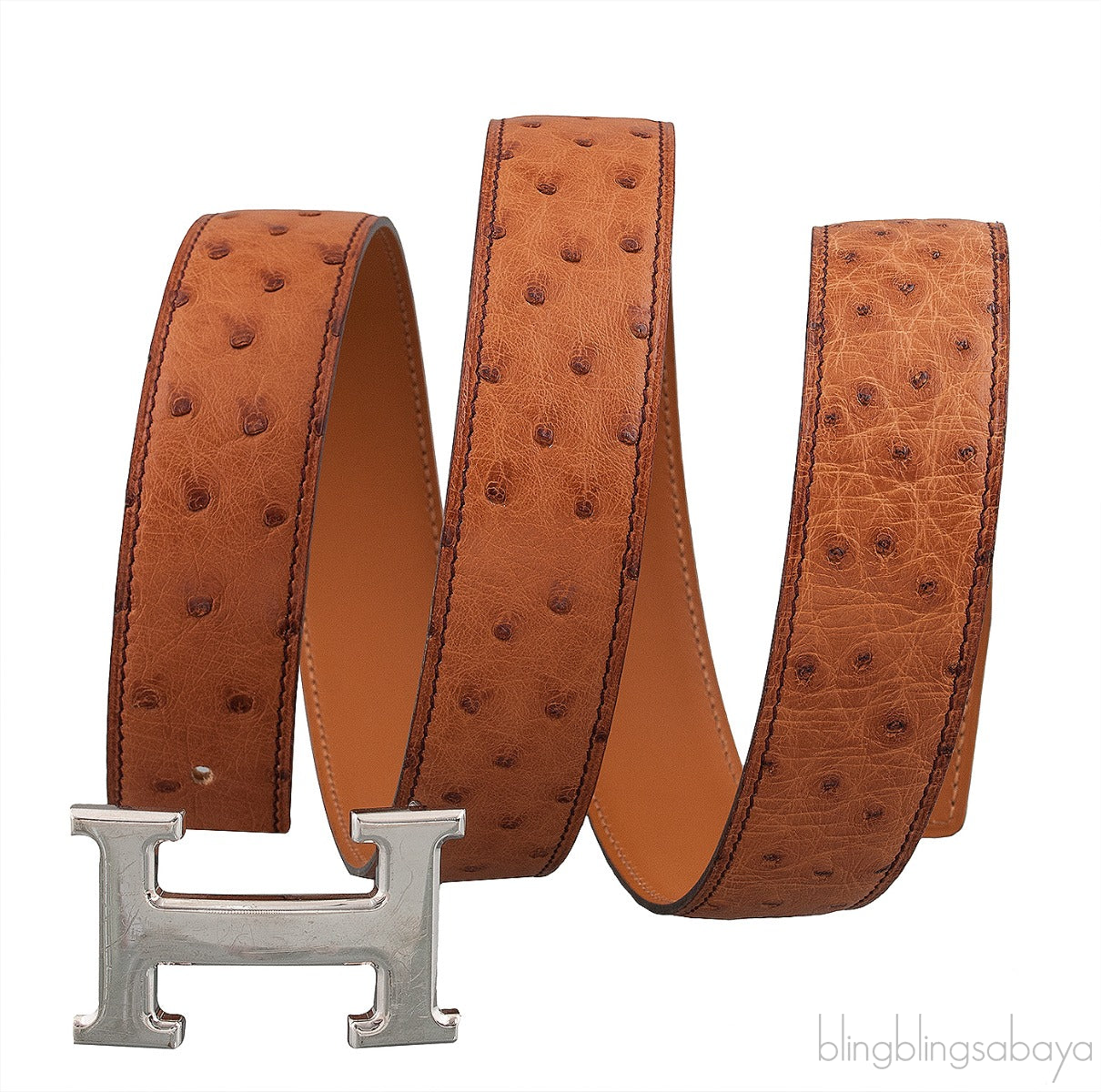 Ostrich Reversible 32mm Belt
