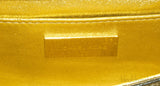 Gia Gold Python Clutch