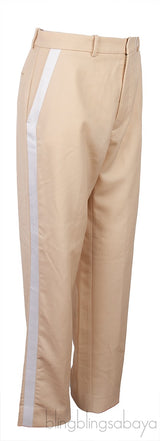 Beige & White Stripe Trouser