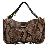 Ayse Python Shoulder Bag
