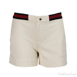 Gucci Cream Contrast Trim Jacket and Shorts