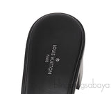Louis Vuitton Monogram Lock-it Block Mules