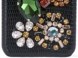 Crystal Embellished Lizard Effect Iphone Case
