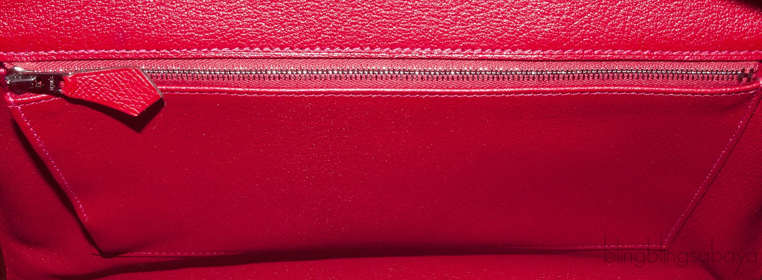 Birkin 35 Red Casaque Epsom