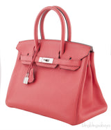 Birkin 30 Togo Rouge Pivoine PHW
